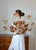 Red Large Vintage Amber Crystal Flower Chandelier, 1970s For Sale - Image 8 of 13