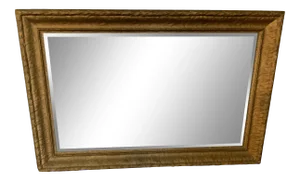 Antique 1900s Gold Finish Mirror