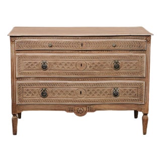 Late 18th C. Italian Finely Carved Chest For Sale