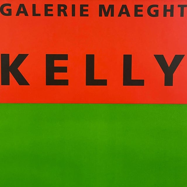 Abstract 1964 Vintage Ellsworth Kelly French Exhibition Poster, Framed For Sale - Image 3 of 6