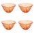 Antibes 4-Piece Set Glass Bowls, Orange For Sale - Image 4 of 4