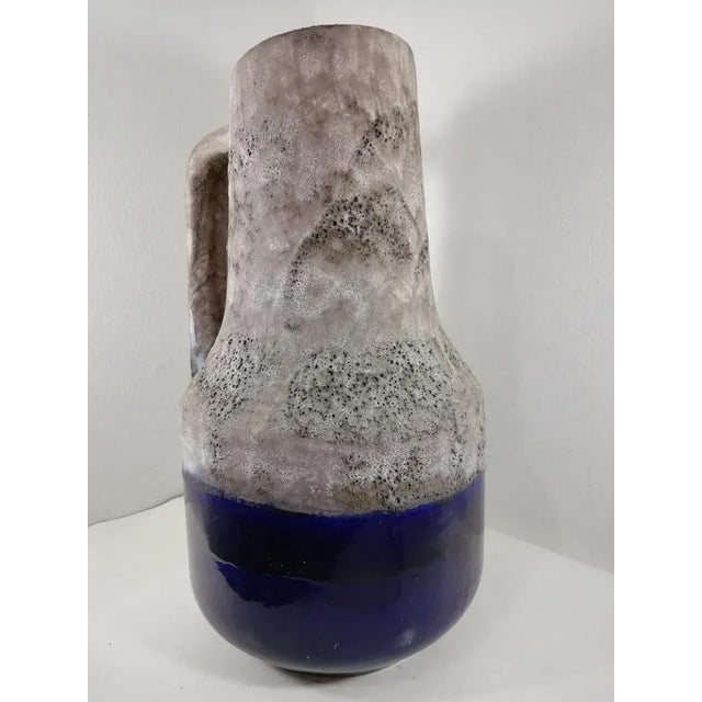 Large Blue Ceramic Vase, 1960s For Sale - Image 6 of 9