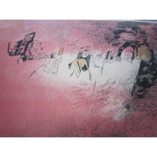 Wood French Still Life Original Color Lithograph by Hoi Lebadang For Sale - Image 7 of 9
