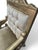 Wood Vintage Neoclassical Empire Swan Arm Giltwood Lounge Chairs Newly Reupholstered - Pair For Sale - Image 7 of 8