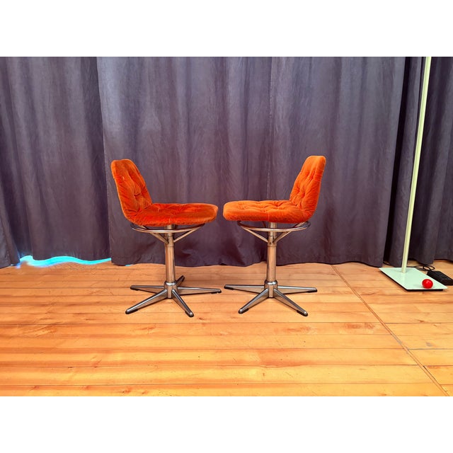 Mid-Century Modern Swivel Chairs, 1960s, Set of 2 For Sale - Image 3 of 13