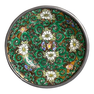 1970s Japanese Porcelain Ware Hand Decorated Bowl - Made in Hong Kong For Sale