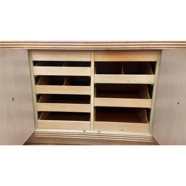 Mid Century Modern Cork and Wood Credenza/Sideboard with Mirror by Paul Frankl for Johnson Furniture This amazing cork and...