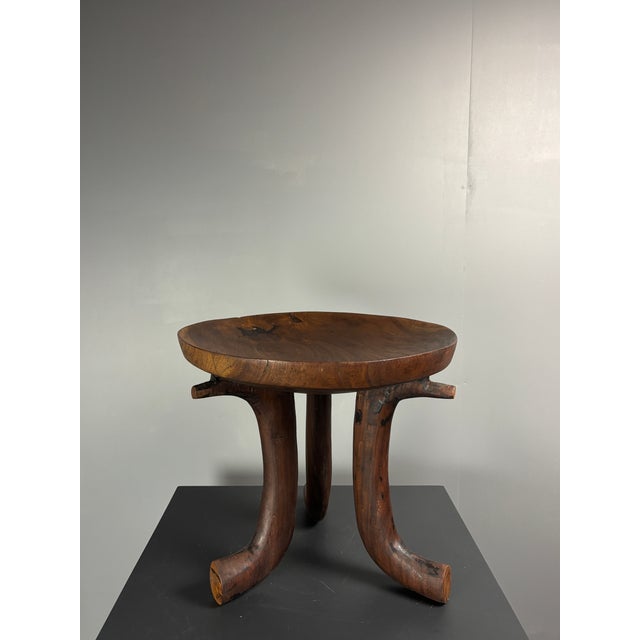 Mid-Century African Tribal Jimma or Oromo Tripod Stool Side Table, 1960s For Sale - Image 15 of 18