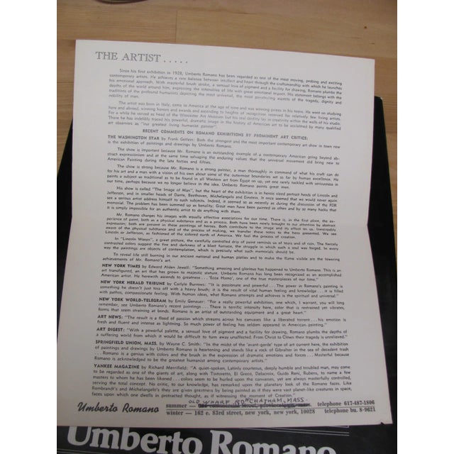 1979 "Great Men" by Umberto Romano 1st Printing Signed by the Artist With Drawing Art Book For Sale - Image 10 of 12