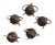 Brown Set of 5 Vintage Oil Burner or Candle Holder For Sale - Image 8 of 9