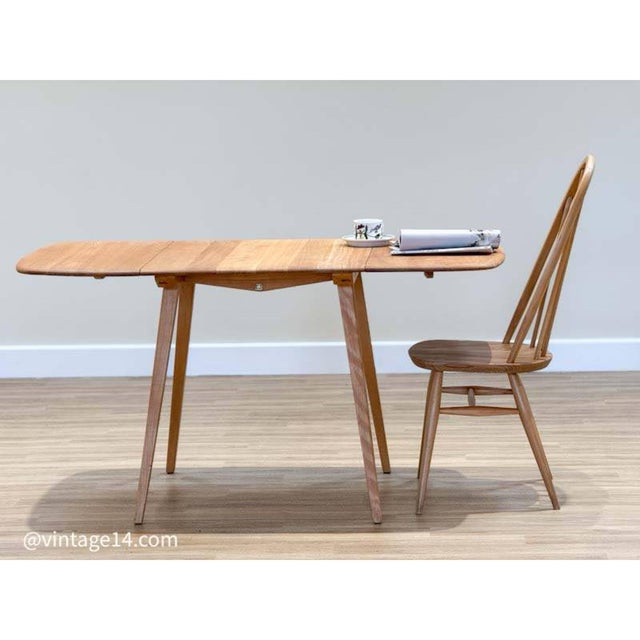 Folding Table and Quaker Chairs by Lucian Ercolani for Ercol, 1960s, Set of 5 For Sale - Image 15 of 18