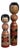Vintage Kokeshi Figurines by Abo Masafumi, 1970s, Set of 2 For Sale