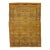 Vintage Arts and Crafts Style Golden Ochre Wool Rug With Stylized Floral Motif For Sale