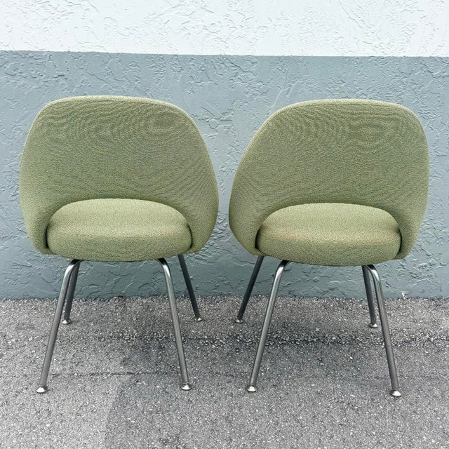 Metal 2001 Saarinem Executive Side Chairs for Knoll, Model 72c - Set of 6 For Sale - Image 7 of 11