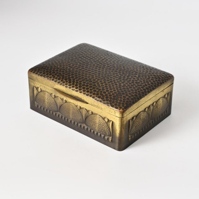 German Brass Cigarette Box from Wumak, 1920s For Sale - Image 4 of 13