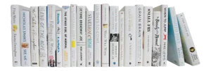 Decorative Books - Blizzard Dust Jacket Books - White Books By The Foot