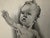 Original graphite pencil drawing by American artist and illustrator Theodore E. Schrock (1879–1952), depicting a standing...