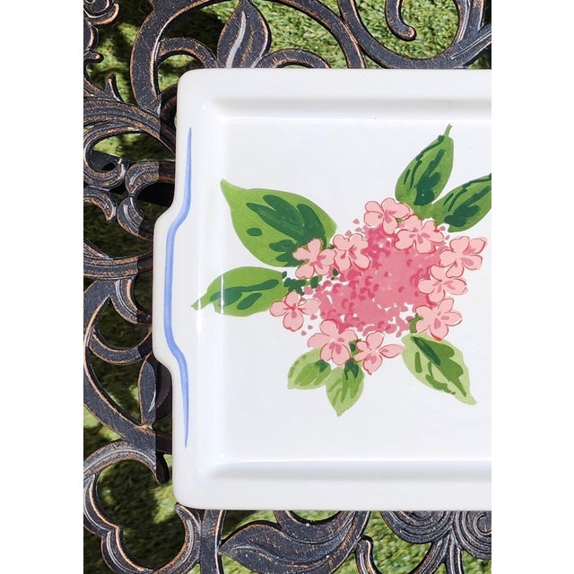 American 2000s Tiffany & Co. Hydrangea Serving Platter For Sale - Image 3 of 9