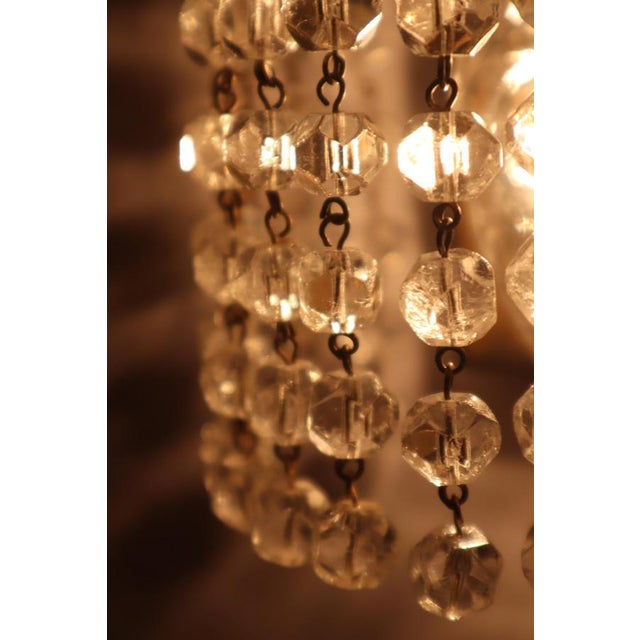 Brass Wall Lamp with Crystal Beads from Bakalowits & Söhne, Austria, 1960s For Sale - Image 10 of 16
