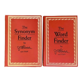 Vintage Vocabulary Book Set- The Word Finder & the Synonym Finder For Sale