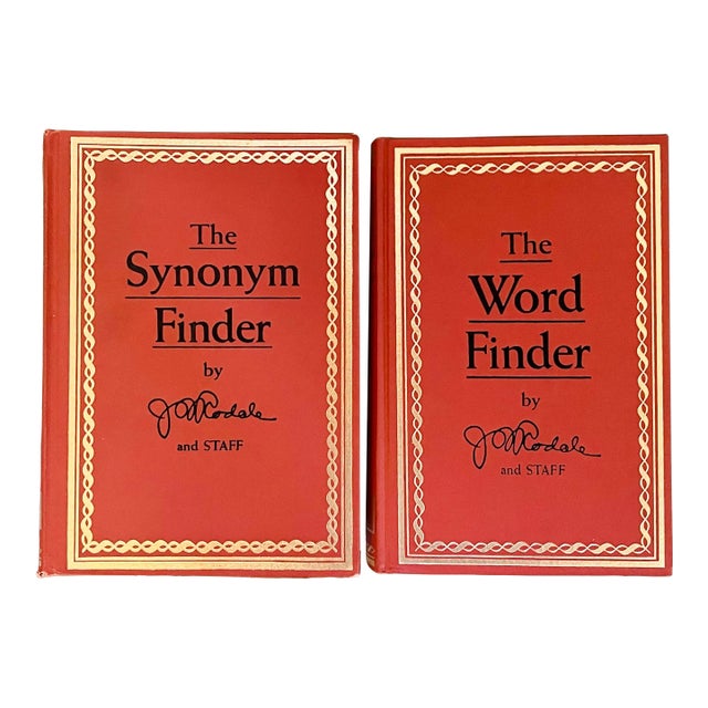 Vintage Vocabulary Book Set- The Word Finder & the Synonym Finder For Sale