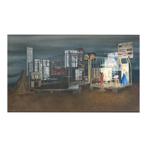 1986 Janet Gray Soul of the White Ant Theater Set Design Scene One