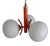 Space Age Sputnik Ceiling Lamps with Glasses by Richard Essig, Germany, 1970s, Set of 2 For Sale