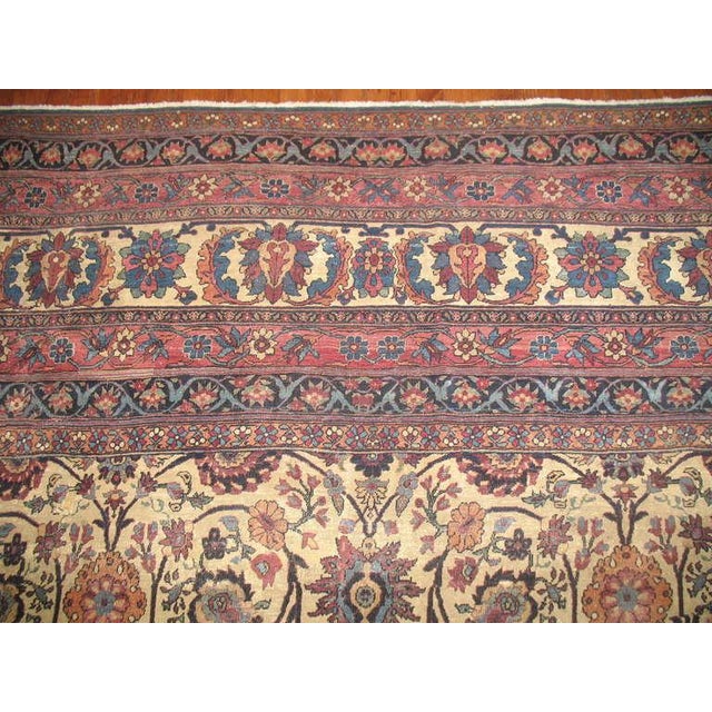 Early 20th Century Oversize Antique Persian Teheran Rug For Sale - Image 5 of 18