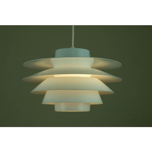 Verona pendant lamp by sven middelboe for nordisk solar, denmark – 6-shade, 39 cm version (1978) a true scandinavian mid-...