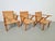 Dutch Modernist Brutalist Wooden Armchair with Rush Seat, 1940s For Sale - Image 11 of 12