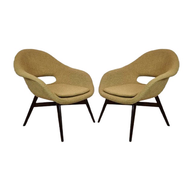 Set of Shell Armchairs by Miroslav Navratil For Sale