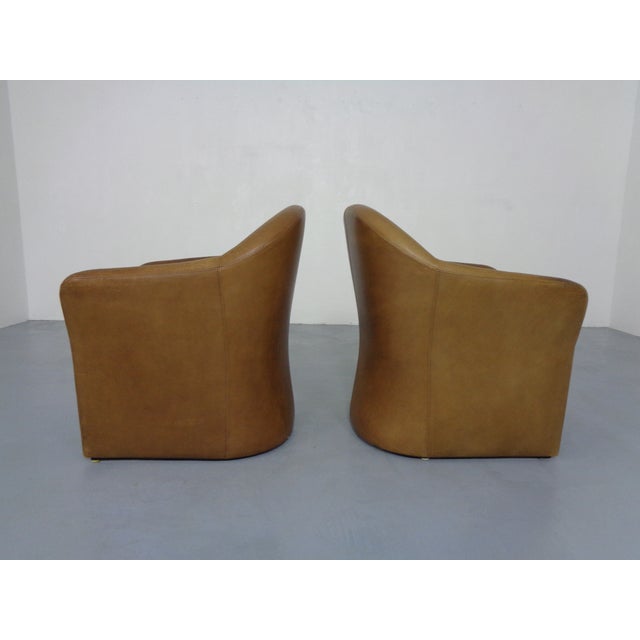 Brown Set of Mid-Century German Leather Cocktail Chairs from Walter Knoll, 1960s For Sale - Image 8 of 18