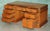 Vintage Teak & Brass Military Campaign Pedestal Desk from Harrods Kennedy For Sale - Image 13 of 16