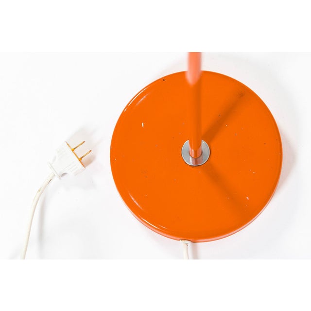 Vintage Mid-Century Modern Orange Floor Lamp by Ateljé Lyktan, Sweden, 1970s For Sale - Image 12 of 14