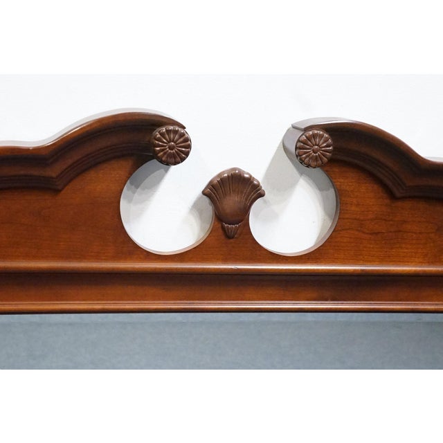 Late 20th Century Stanley Furniture American Heritage Collection Mahogany Traditional Style 55" Pediment Mirror 172-13-33 For Sale - Image 5 of 7