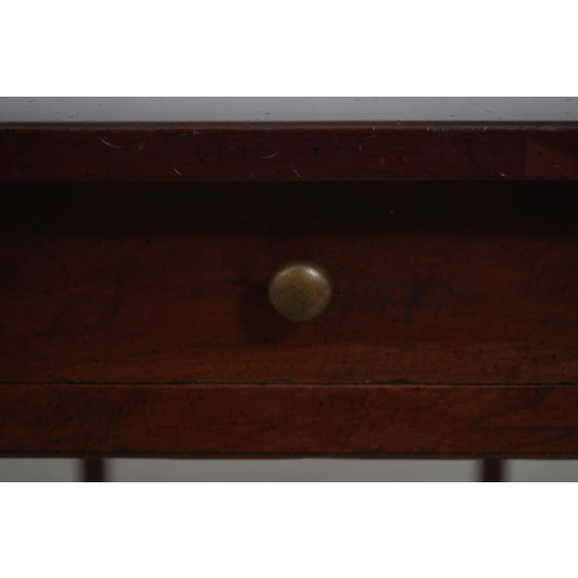 Wright Table Co 2 Drawer Country Drop Leaf Pembroke Table For Sale - Image 11 of 18