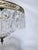 1950s Basket Brass Chandelier With Crystal Chain and Prisma For Sale In New York - Image 6 of 10