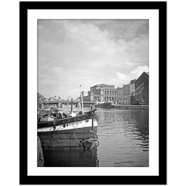 Karl Heinrich Lämmel, River Pregel with Green Bridge and Stock Exchange, Germany, 1934, Photograph For Sale - Image 4 of 5