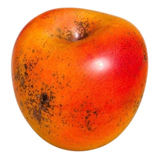 Hans Hedberg (1917-2007), Sculpture in Shape of Apple, Faience. H 12 Cm., 1890s For Sale