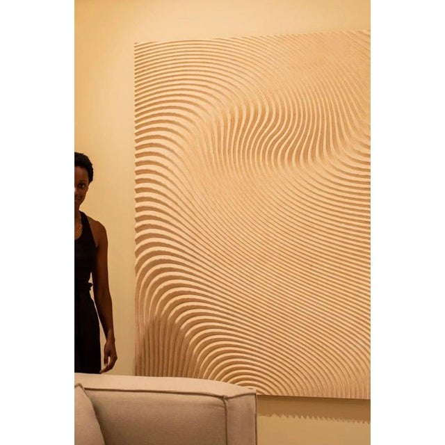 Deus Ex Machina Wave Wall Panel in Bio-Based Uncoated MDF by Arno Hoogland For Sale - Image 4 of 8