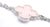 Late 20th Century Late 20th Century Van Cleef & Arpels Pink Opal Vintage Alhambra Five Motif White Gold Bracelet For Sale - Image 5 of 14