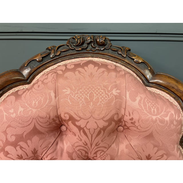 Victorian Walnut Nursing Chairs, 1875, Set of 2 For Sale - Image 12 of 18