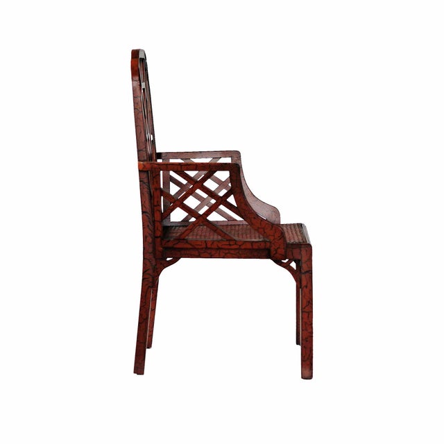 Early 20th Century Antique China Trade Chippendale Armchair For Sale - Image 5 of 7