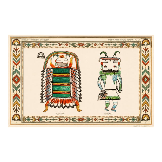 Atelier Aria Lumae Hopi Kachina Alosaka Deities Horizontal Fine Art Gallery Board Print For Sale