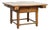 Square Antique Dining Table in Elm Wood For Sale