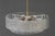 Round Textured Glass Ring and Brass Pendant Lamp by J. T. Kalmar, 1950s For Sale - Image 6 of 18