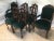 Vintage Louis XV Style Oak Dining Chairs, 1940s, Set of 8 For Sale - Image 4 of 17