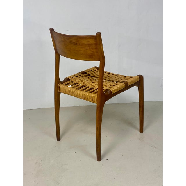 Brown Havana Chairs from Gessef, Consorzio Sedie Friuli, 1960s, Set of 4 For Sale - Image 8 of 18