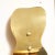 Pair of Mid Century Modernist Polished Brass Hourglass Shield Form Sconces For Sale In New York - Image 6 of 7