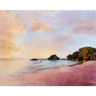 Impressionist Acrylic & Ink on Canvas Landscape Painting, "Summer's Glory" For Sale